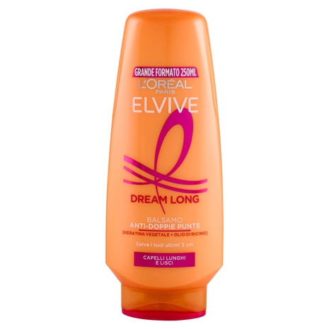 Elvive Dream Long Balsamo Anti-Doppie Punte, per Capelli Lunghi e Lisci, 250 ml